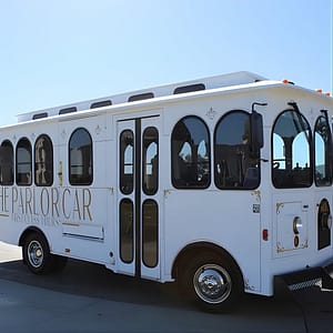 Luxury Hollywood Sightseeing Trolley Bus Tour in Los Angeles at The Parlor Car Trolley Tours, Los Angeles, United States Lizp.com Special Offers, Deals & Discounts in USA