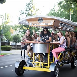 Pedal, Drink, and Bar hop through Sacramento on a 15 seat Beer Bike at Sac Brew Bike, Sacramento, United States Lizp.com Special Offers, Deals & Discounts in USA