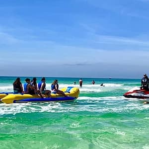 Small-Group Banana Boat Ride at Miramar Beach Destin at Miramar Beach Parasail, Destin, United States Lizp.com Special Offers, Deals & Discounts in USA