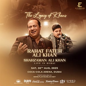 Legacy of the Khans – Ustad Rahat Fateh Ali Khan and Shazman Ali Khan in Dubai – Desi Events Lizp.com Special Offers, Deals & Discounts in USA