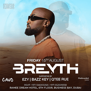 Soul of Cavo Presents Breyth Live in Dubai – Nightlife Lizp.com Special Offers, Deals & Discounts in USA