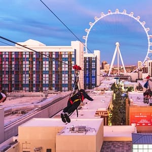 FlyLINQ Zipline: Soar Over Vegas at High Roller, Las Vegas, United States Lizp.com Special Offers, Deals & Discounts in USA