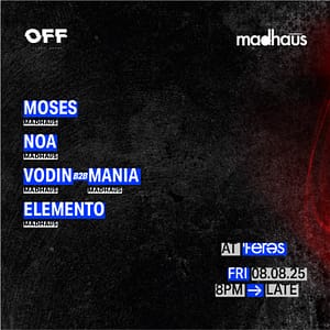 OFF Presents: Madhaūs at Teres – JJ’s Irish Restaurant – Nightlife Lizp.com Special Offers, Deals & Discounts in USA