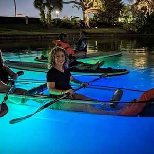 Glow in the Dark Clear Kayak or Clear Paddleboard in Paradise at 1600 N Orange Ave, Orlando, United States Lizp.com Special Offers, Deals & Discounts in USA