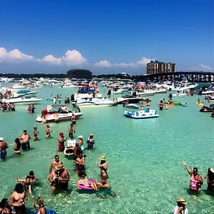 Choose 3-6 hrs. Captained Pontoon Crab Island w/ Dolphin Cruise at Beignets & Brew, Destin, United States Lizp.com Special Offers, Deals & Discounts in USA