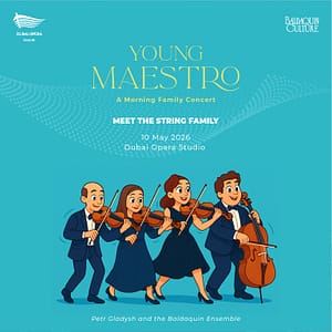 Meet the String Family. Young Maestro – Morning Family Series at Dubai Opera Studio – Shows and Theatrical Plays Lizp.com Special Offers, Deals & Discounts in USA