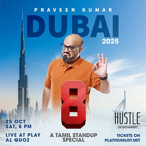 8 – A Tamil stand up comedy show by Praveen Kumar – Shows and Theatrical Plays Lizp.com Special Offers, Deals & Discounts in USA