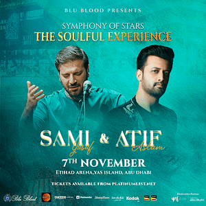 Blu Blood presents Symphony of Stars with Atif Aslam and Sami Yusuf at Etihad Arena in Abu Dhabi – Desi Events Lizp.com Special Offers, Deals & Discounts in USA