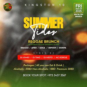 Summer Tides Reggae Brunch at Kingston10 – Brunches Lizp.com Special Offers, Deals & Discounts in USA