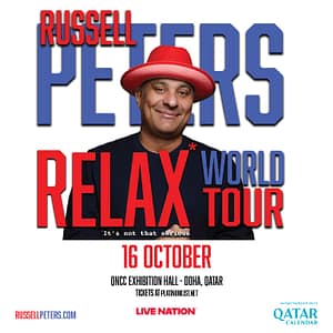 Russell Peters “Relax” World Tour Live in Qatar – Shows and Theatrical Plays Lizp.com Special Offers, Deals & Discounts in USA