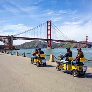 Wharf to Golden Gate Bridge – GoRide Electric Scooter Rentals at Umbrella Alley San Francisco, San Francisco, United States Lizp.com Special Offers, Deals & Discounts in USA