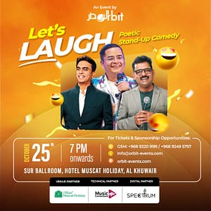 Let’s Laugh – Poetic Stand-up Comedy in Muscat – Shows and Theatrical Plays Lizp.com Special Offers, Deals & Discounts in USA