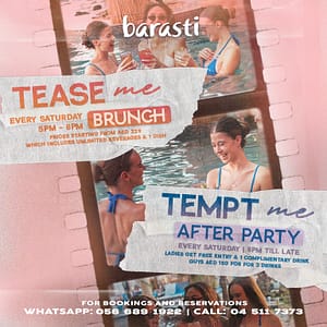 Tease Me – A Sunset Pool Brunch & After Party at Barasti in Dubai – Nightlife Lizp.com Special Offers, Deals & Discounts in USA