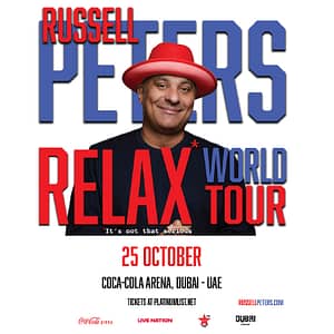 Russell Peters – Relax World Tour in Dubai – Shows and Theatrical Plays Lizp.com Special Offers, Deals & Discounts in USA